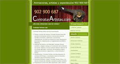 Desktop Screenshot of contratarartistas.com
